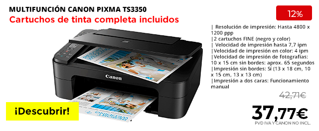 Multifunción Canon Pixma TS3350