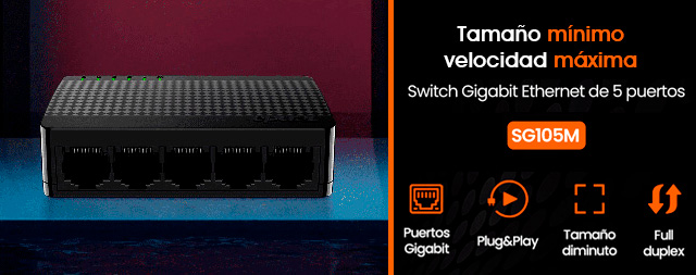 SWITCH TENDA SG105M 5 PUERTOS